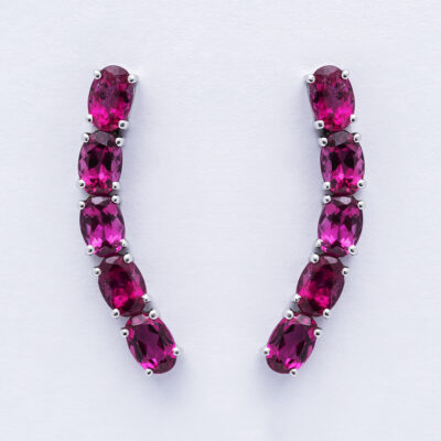 Earcuff Turmalina Rosa
