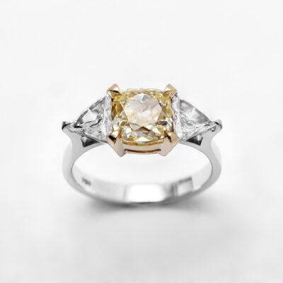 Anel Diamante Fancy Yellow