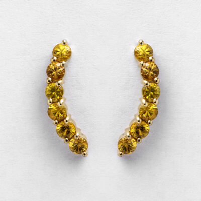 Earcuff Safira Amarela
