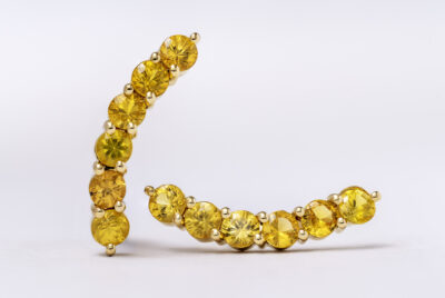 Alternative view of Earcuff Safira Amarela