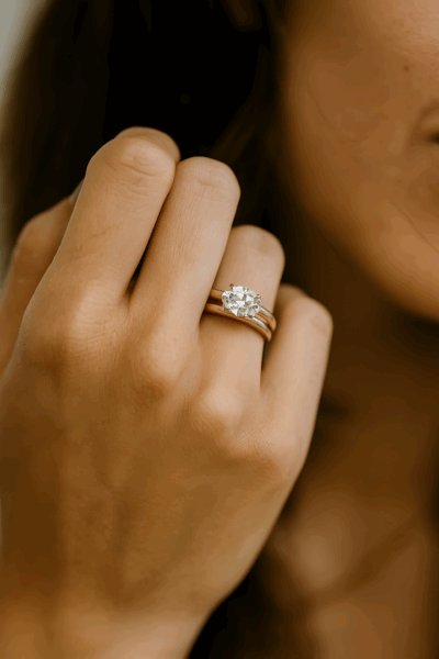 Alternative view of Anel Diamante