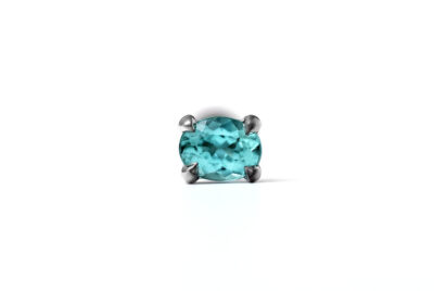 Piercing Turmalina Paraíba Oval