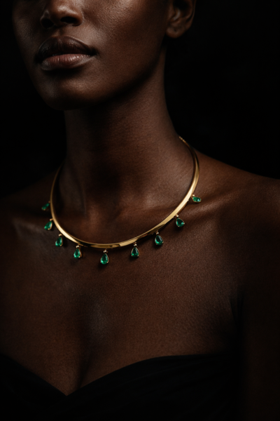 Alternative view of Choker Zahar Esmeralda